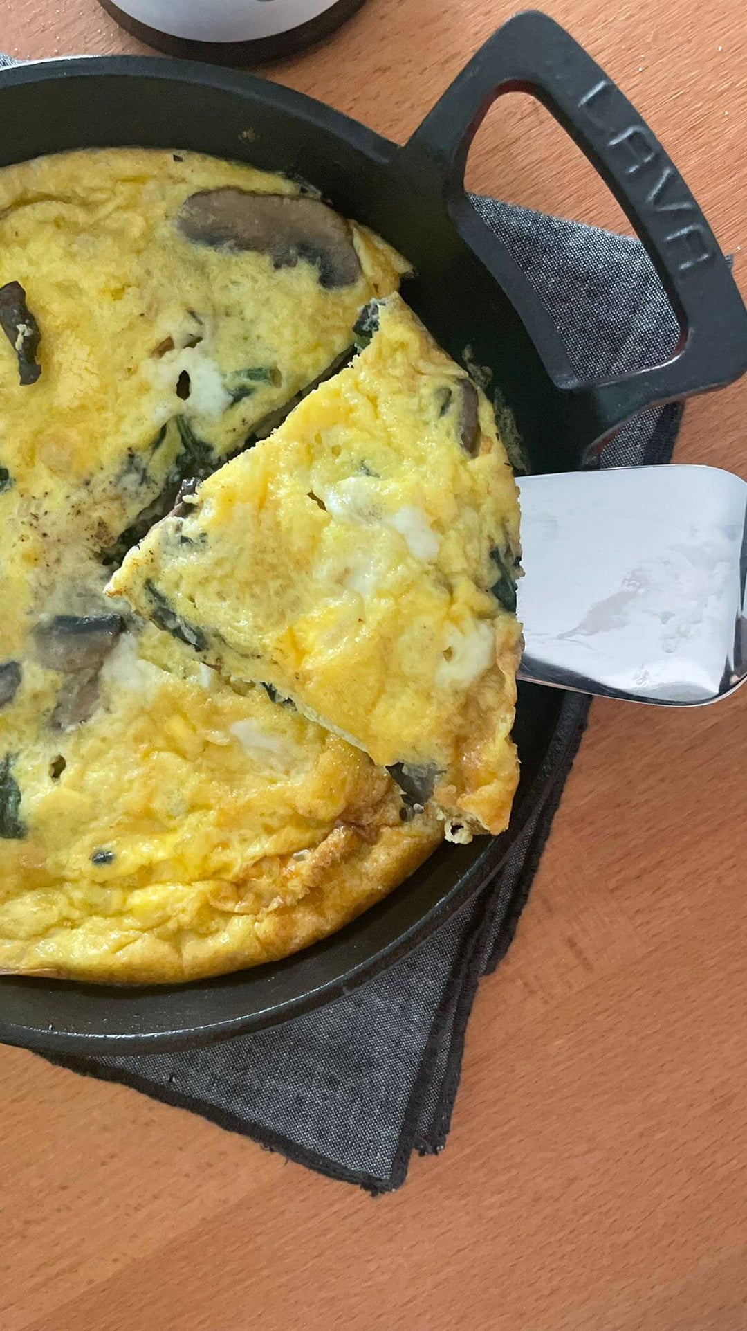 Frittata with Spinach & Mushroom