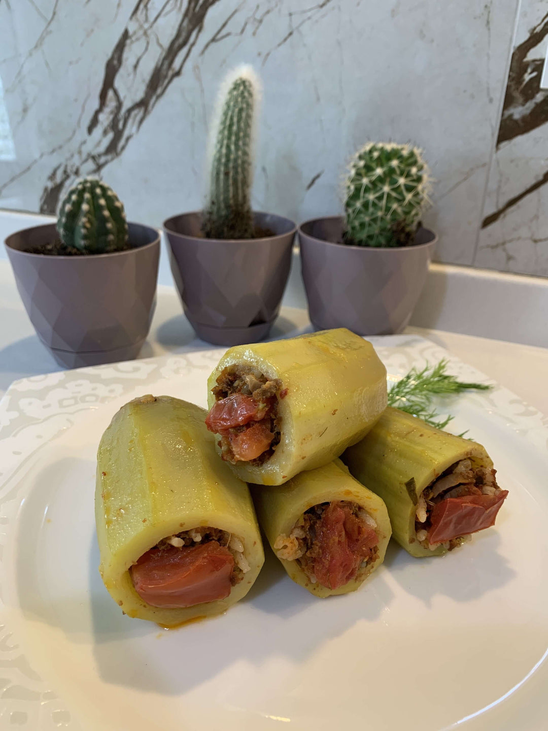 Stuffed Zucchini | Pura Olea Organic Olive Oils