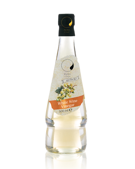 White Wine Vinegar made from 100% non-GMO Fruits, 500ml