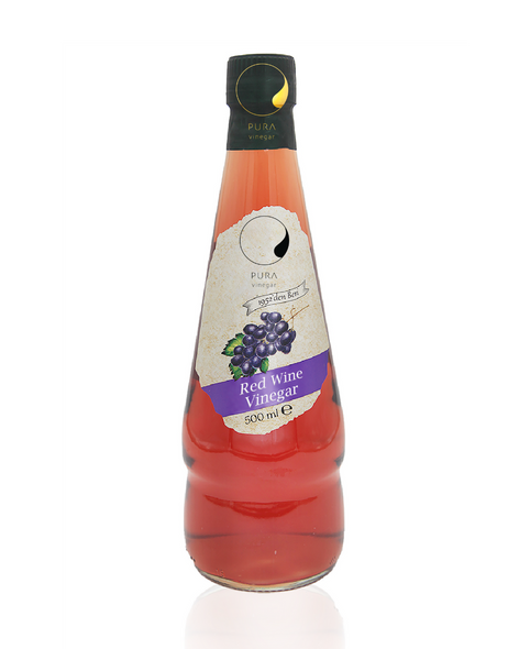 Red Wine Vinegar made from 100% non-GMO Fruits, 500ml